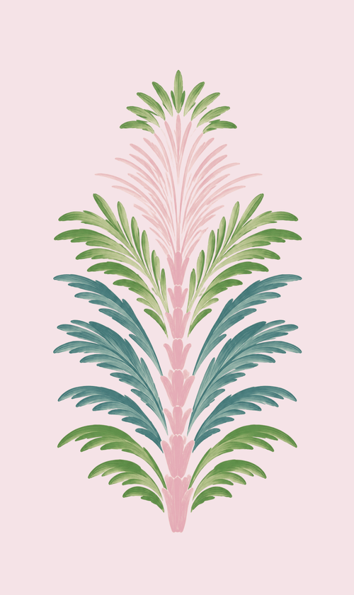 Bellagio Blush Baby Pink Palm Spring Study - Tapestry