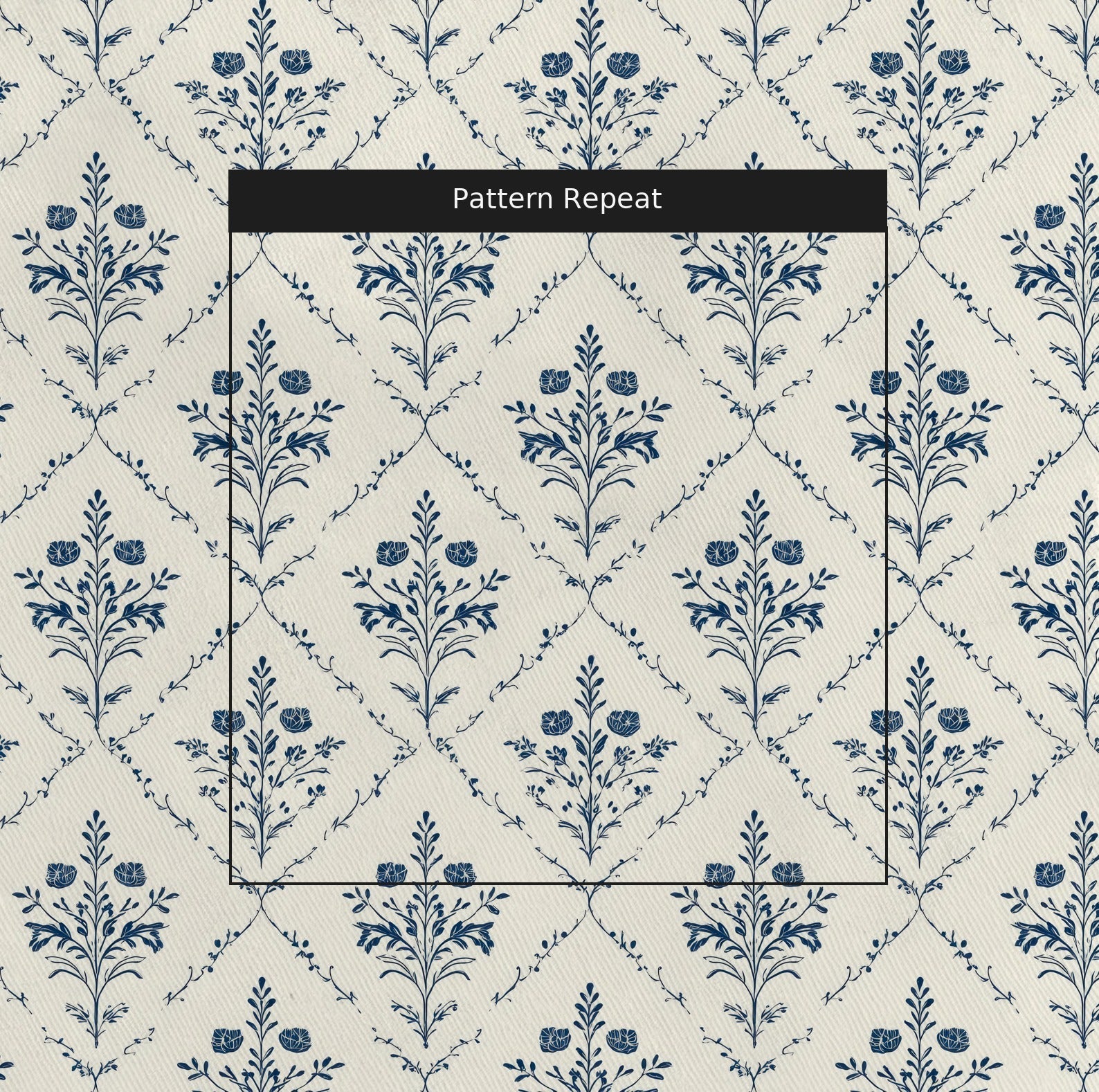 Benjamin Cream Floral - Fabric