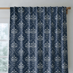 Benjamin Navy Floral - Drapery