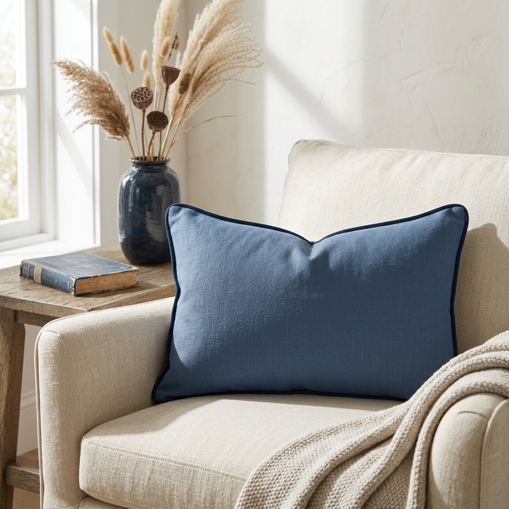 Benjamin Navy Throw Pillow