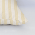 Juliet's Garden Easter Yellow Stripe Throw Pillow