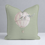 Juliet's Garden Pistachio Balloon Throw Pillow - Lemon Park