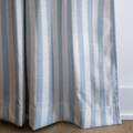 Juliet's Garden Robin Blue Stripe - Drapery - Lemon Park
