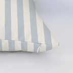 Juliet's Garden Robin Blue Stripe Throw Pillow