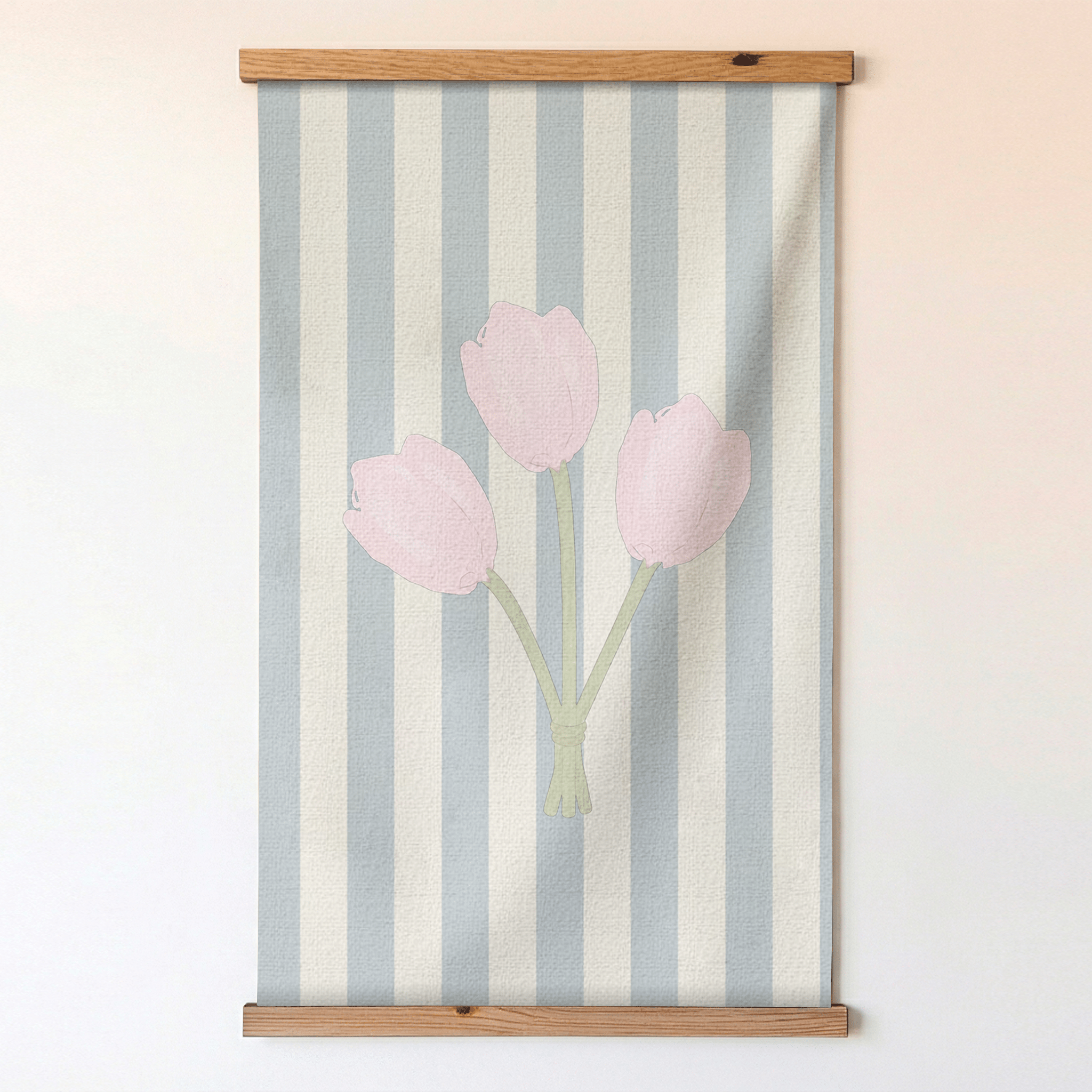 Juliet's Garden Tulip Stripe Study - Tapestry
