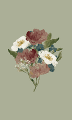 Loose Stems Floral Motif - Tapestry