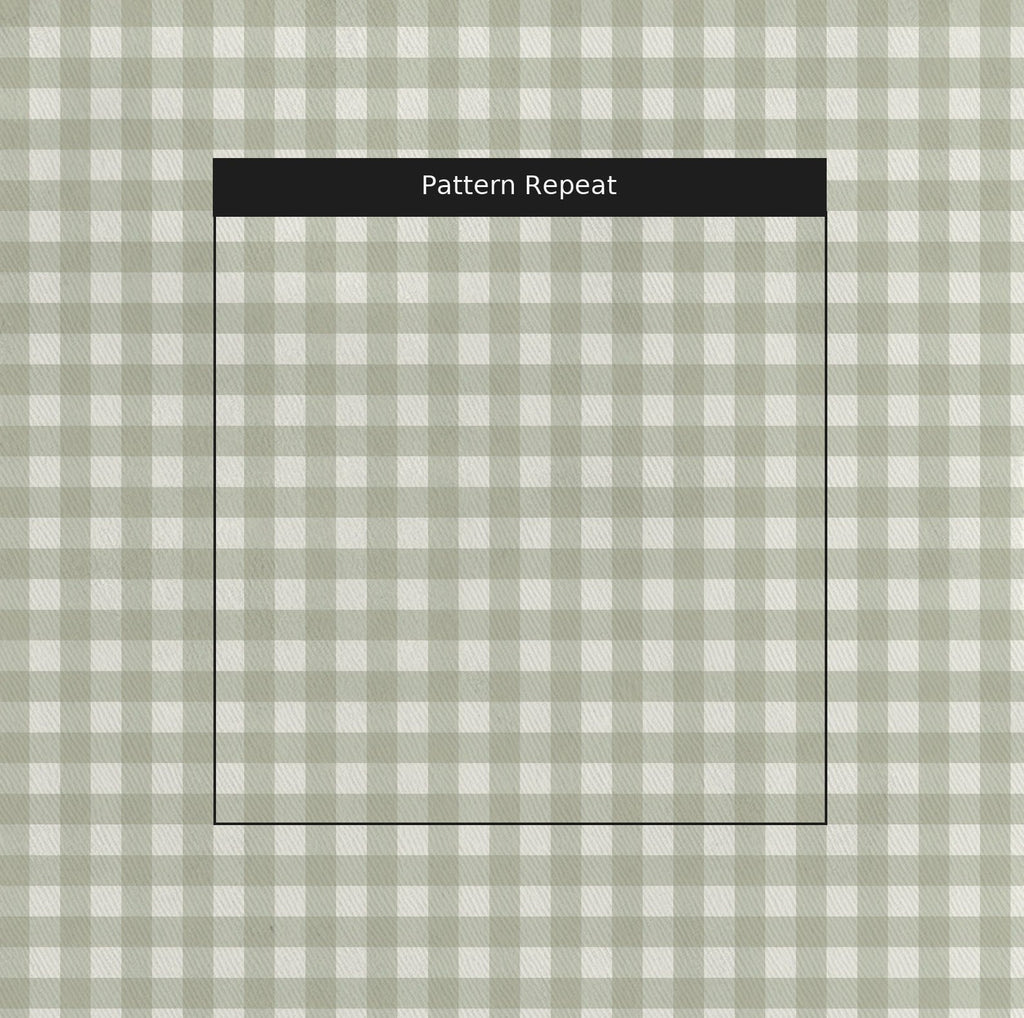 Loose Stems Lichen Gingham_ - Fabric