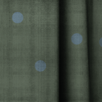 The Silk Garden Evergreen Dots - Drapery