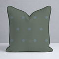 The Silk Garden Evergreen Dots Throw Pillow - Lemon Park