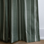 The Silk Garden Evergreen Stripes - Drapery - Lemon Park