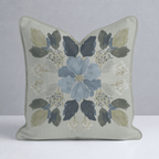 The Silk Garden Leaves Throw Pillow - Lemon Park